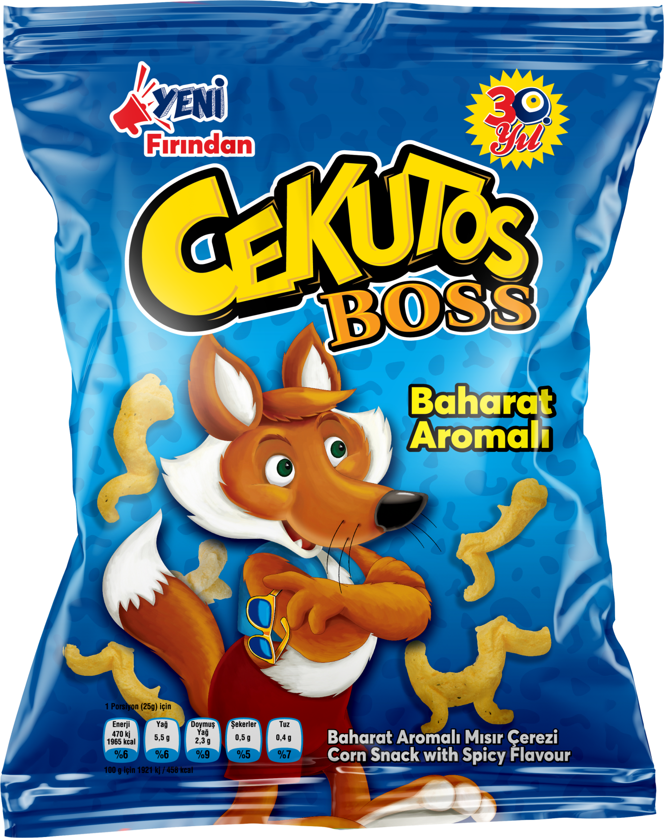 Cekutos Boss ( Süpriz Oyuncaklı) Mısır Çerezi 30 Adet